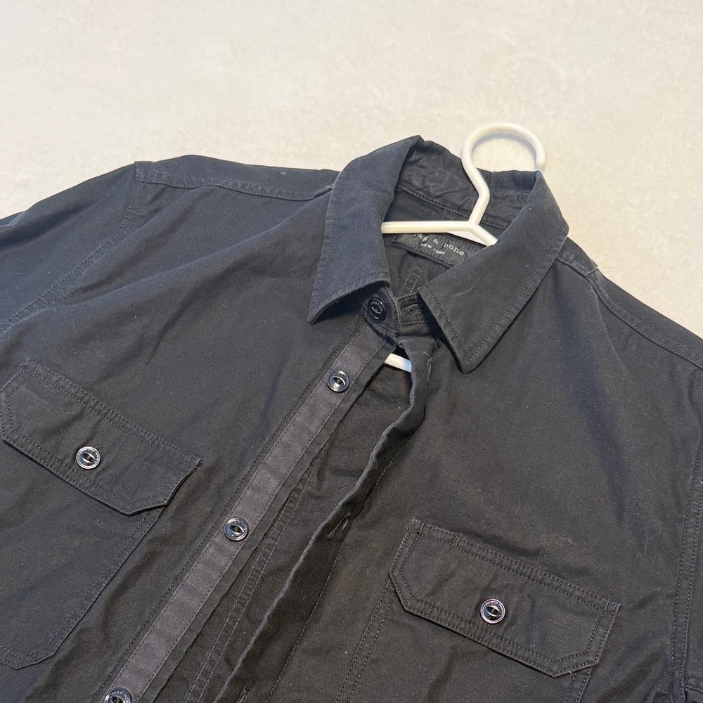 rag & bone Charcoal Button Down Shirt